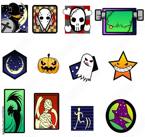 Vector: Fancy and extreme Halloween symbol set Fancy and extreme Halloween symbol set