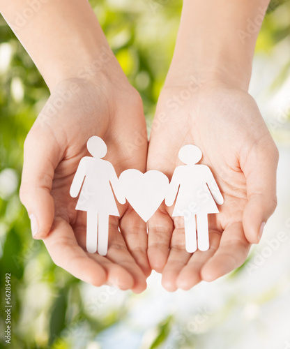 Photo: womans hands with paper women womans hands with paper women