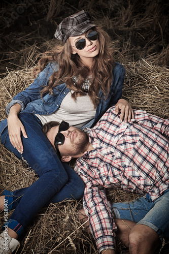 Photo: lying on haystack lying on haystack