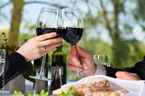 Photo: Businesspeople have a lunch in restaurant Businesspeople have a lunch in restaurant