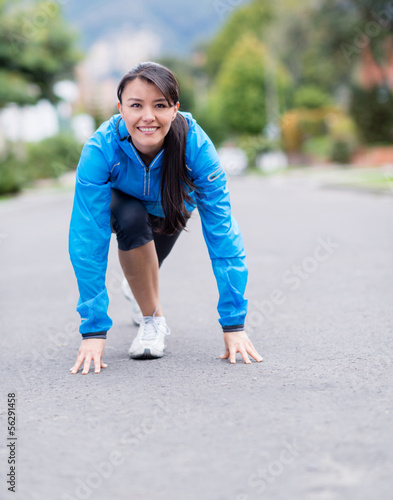 Photo: Fit woman ready to run Fit woman ready to run