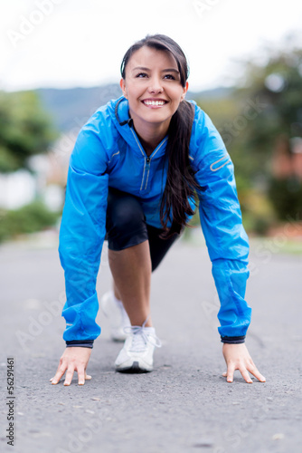 Photo: Woman set for running Woman set for running