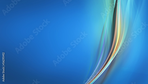 Illustration: Awesome gentle wave on blue background Awesome gentle wave on blue background