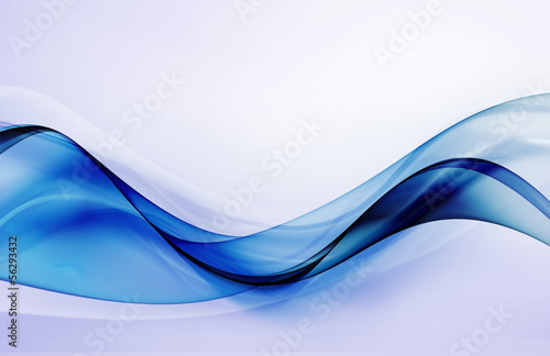 Illustration: Beautiful deep blue wave Beautiful deep blue wave