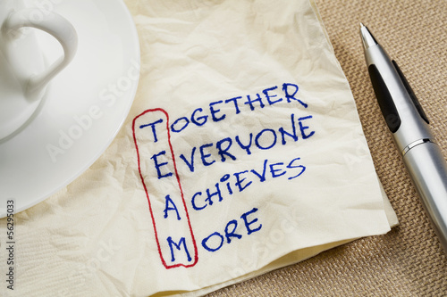 Photo: teamwork concept teamwork concept