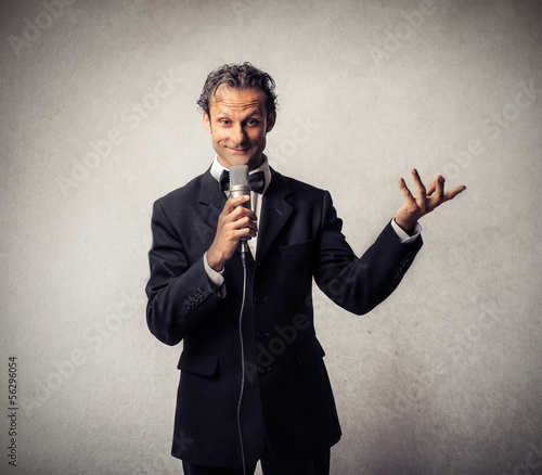 Photo: announcer announcer