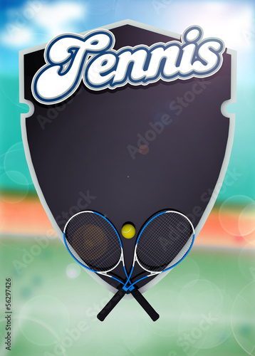 Illustration: Tennis sport background Tennis sport background