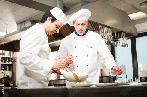 Photo: Chefs at work Chefs at work
