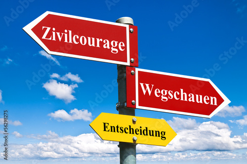 Photo: Zivilcourage oder Wegschauen? Zivilcourage oder Wegschauen?