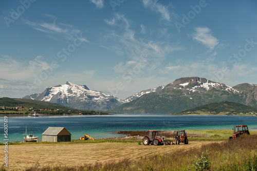 Photo: Summer at Lofoten in northern Norway Summer at Lofoten in northern Norway
