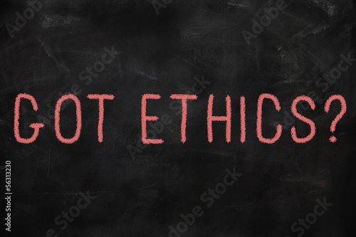 Photo: Code of ethics concept Code of ethics concept