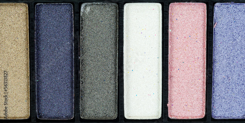 Photo: A very close view of eye shadow makeup A very close view of eye shadow makeup
