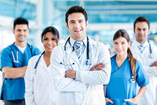 Photo: Doctor with his team Doctor with his team