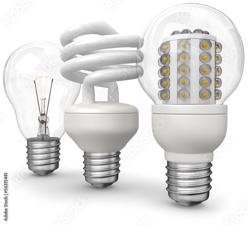 Illustration: drei lampen drei lampen