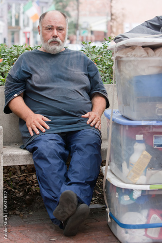 Photo: Homeless man Homeless man