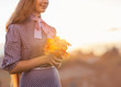 girl with a bouquet girl with a bouquet
