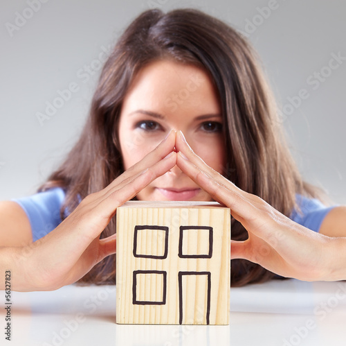 Photo: Concept of housebuilding Concept of housebuilding