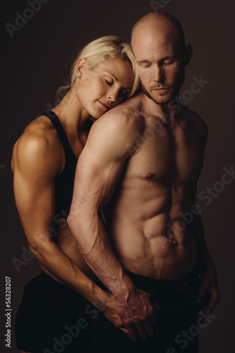Photo: fitness couple in love fitness couple in love