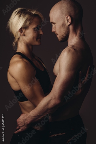 Photo: fitness couple in love fitness couple in love