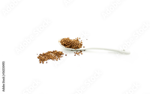 Photo: Porcelain spoon with instant coffee Porcelain spoon with instant coffee
