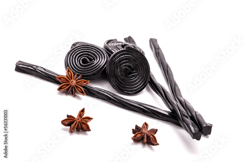 Photo: Licorice Candy And Star Anise Licorice Candy And Star Anise