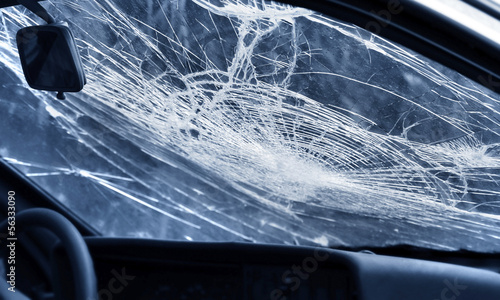 Photo: .Destroyed window-panel .Destroyed window-panel