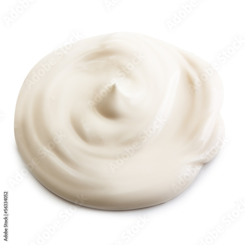 Photo: Cream isolated on white background. Cream isolated on white background.