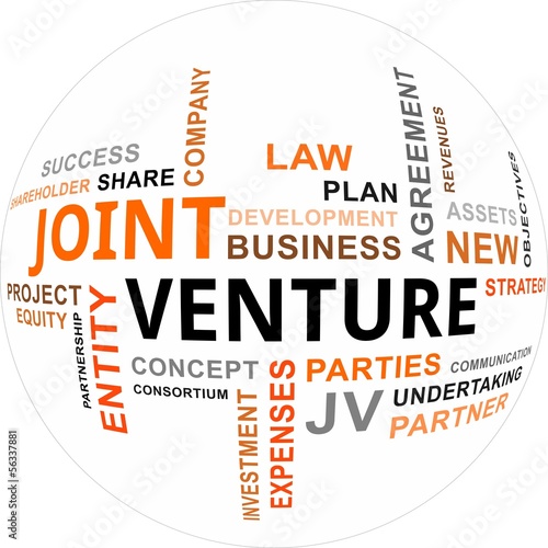 Vector: word cloud - joint venture word cloud - joint venture