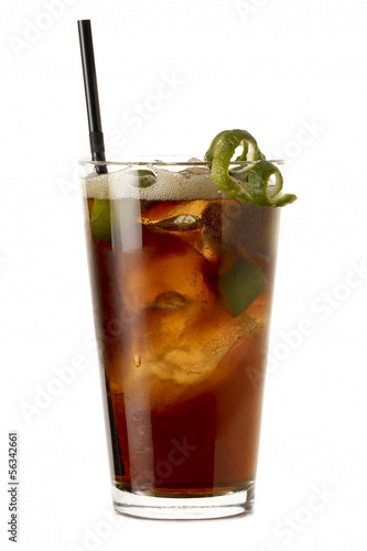 Photo: Big Cuba libre rum cocktail Big Cuba libre rum cocktail