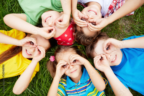 Photo: Children resting Children resting