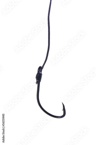 Photo: paper on a fishing hook paper on a fishing hook