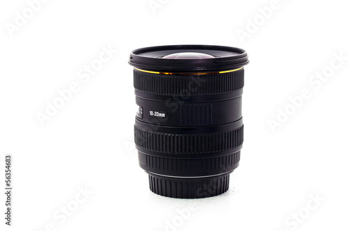Photo: wide angle lens isolate white background wide angle lens isolate white background