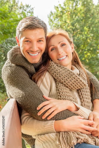 Photo: happy autumn couple happy autumn couple