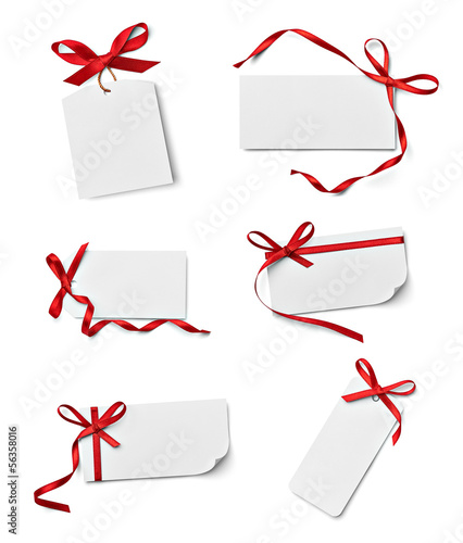 Photo: ribbon bow card note chirstmas celebration greeting ribbon bow card note chirstmas celebration greeting