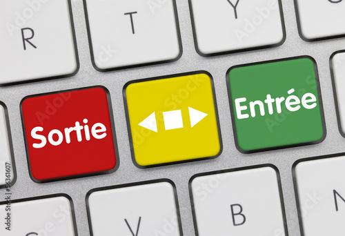 Illustration: Clavier Sortie ou Entrée Clavier Sortie ou Entrée