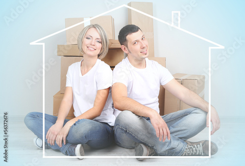 Photo: Home, real estate and family concept Home, real estate and family concept