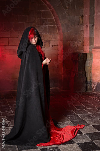Photo: Red gothic witch Red gothic witch