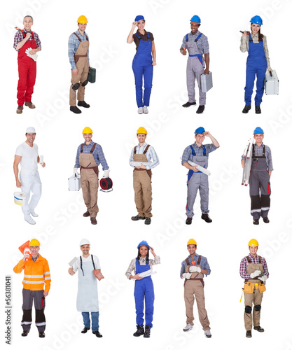Photo: Group Of Construction Workers Group Of Construction Workers