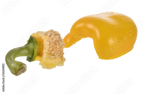 Photo: yellow pepper sliced yellow pepper sliced