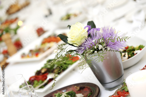 Photo: Dining table at a celebration Dining table at a celebration