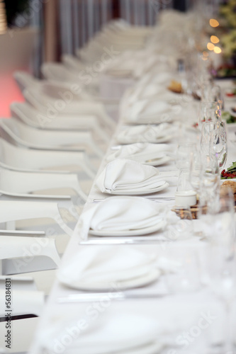 Photo: Celebration table at a restaurant Celebration table at a restaurant
