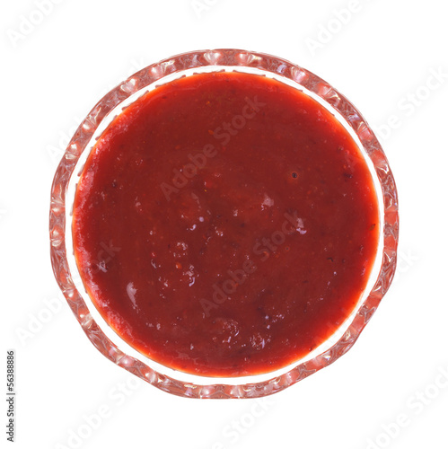 Photo: A small bowl of cranberry and honey mustard A small bowl of cranberry and honey mustard