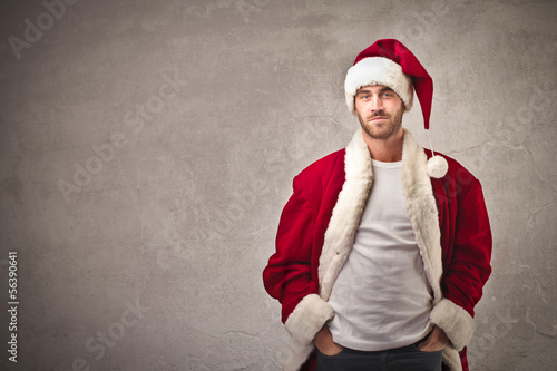 Photo: handsome Santa Claus handsome Santa Claus