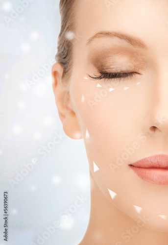 Photo: woman ready for cosmetic surgery woman ready for cosmetic surgery