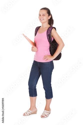 Photo: Portrait Of Young Female Student Portrait Of Young Female Student