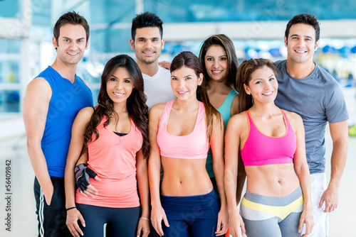 Photo: Happy people at the gym Happy people at the gym