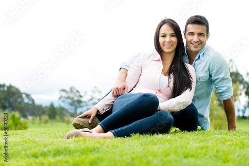 Photo: Beautiful couple smiling Beautiful couple smiling