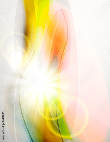 Vector: Abstract light and colorful waves Abstract light and colorful waves