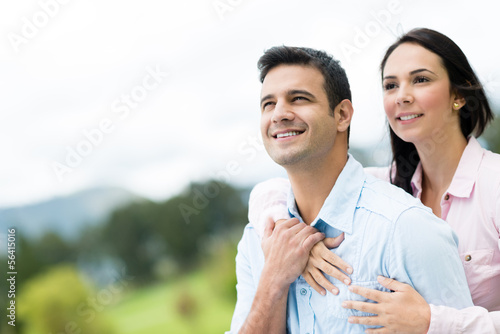 Photo: Happy couple outdoors Happy couple outdoors