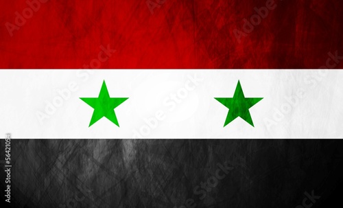 Vector: Syrian grunge flag Syrian grunge flag